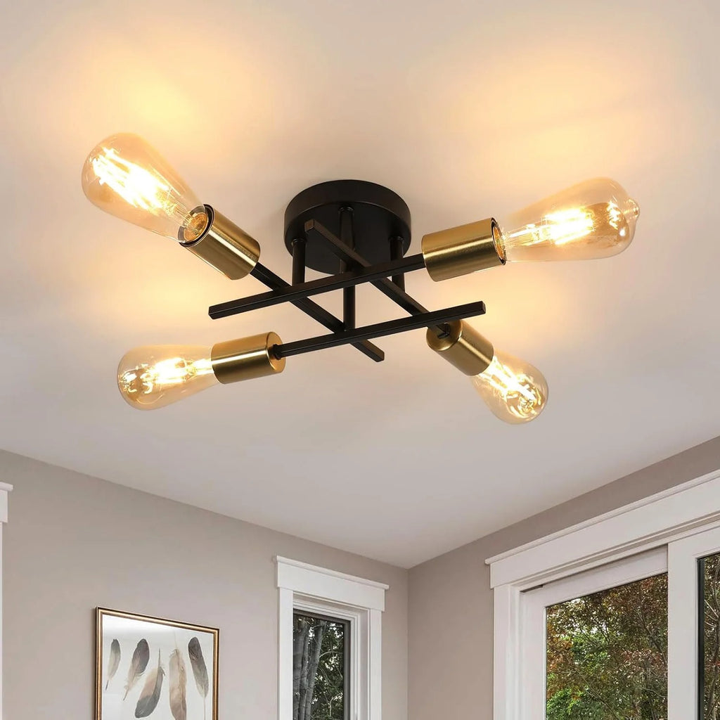 Vintage 4-Light  Chandelier Ceiling Light