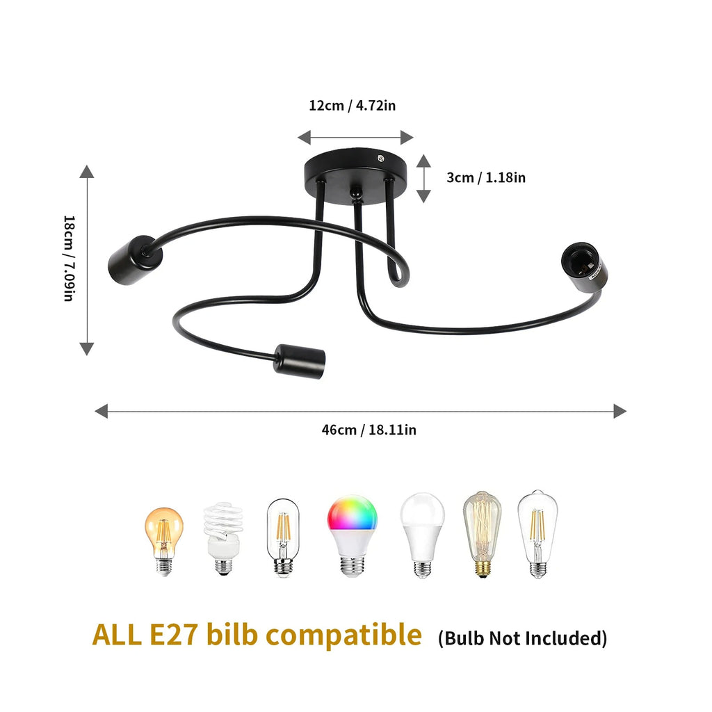 Vintage Industrial Ceiling Light