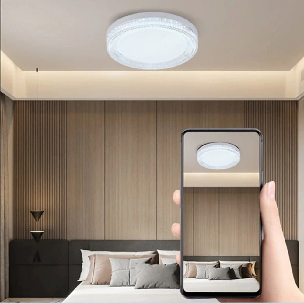 Modern Led Ceiling Lamp Crystal Circle Lights