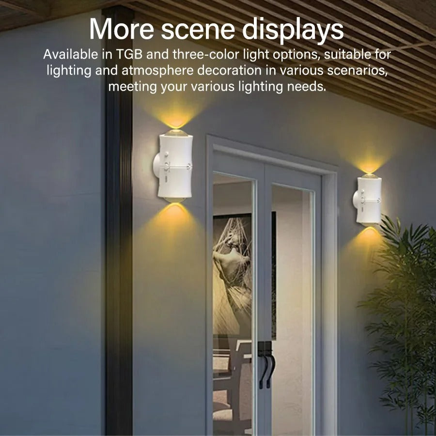 Three-color RGB Human Body Induction Wall Light Motion Sensor Magnetic Desk Lamp Atmosphere Light for Bedroom