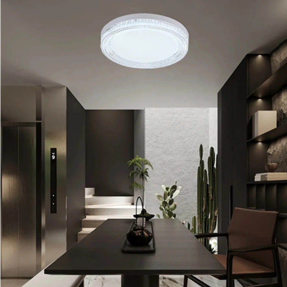 Modern Led Ceiling Lamp Crystal Circle Lights