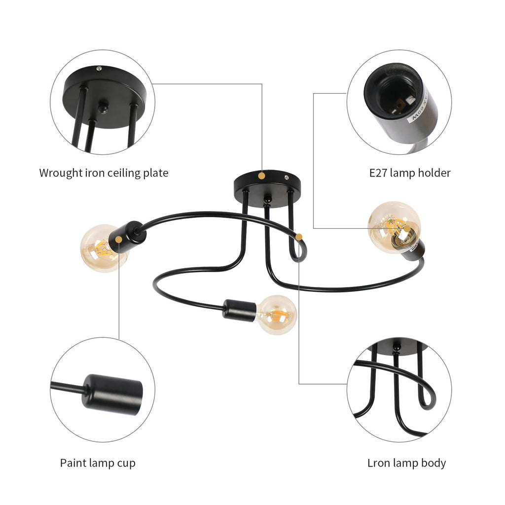 Vintage Industrial Ceiling Light