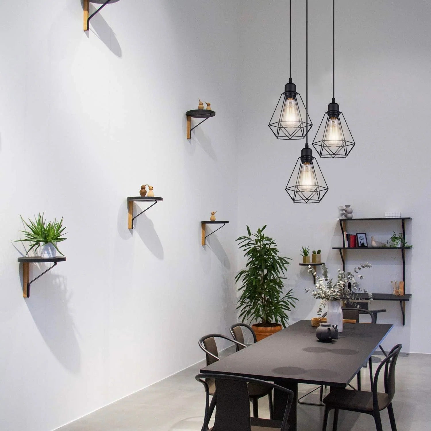 Vintage 3-Light Pendant Ceiling Lamps