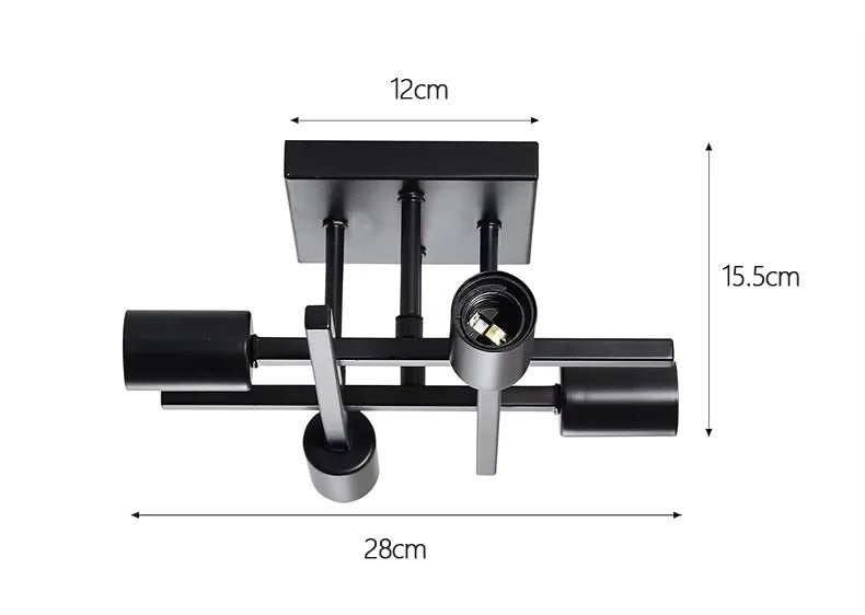 Modern Nordic 4-lamp ceiling light