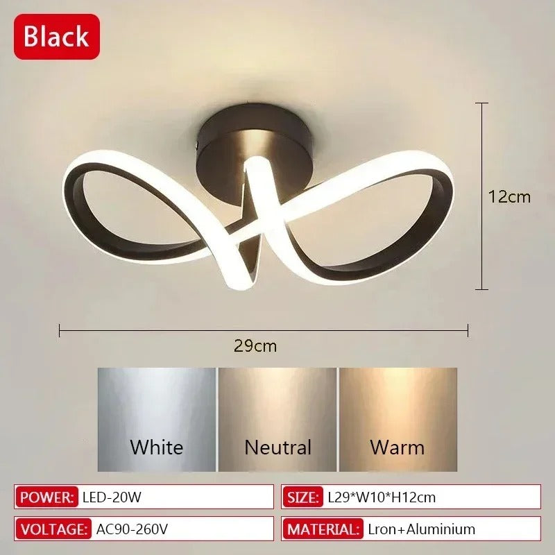 LED Aisle Ceiling Lights Modern Chandelier